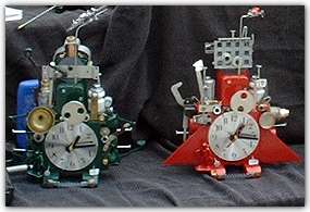 Art Clocks by Richard Birkett, Otego N.Y.