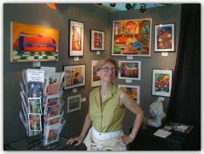 Artist Charlene Rene Clark at Artscape 2002